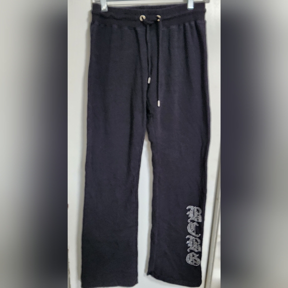 BCBG Pants - BCBG Black Joggers with Logo Detail S